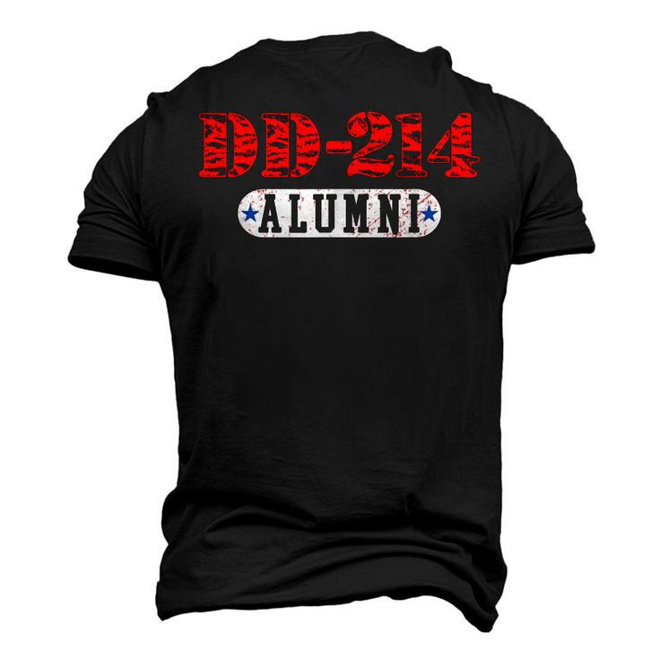Proud Retired Military Veteran Alumni Dd214 Vintage Men's 3D T-Shirt Back Print