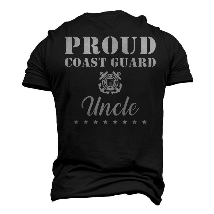 Proud Us Coast Guard Uncle Usa Military Men's 3D T-Shirt Back Print