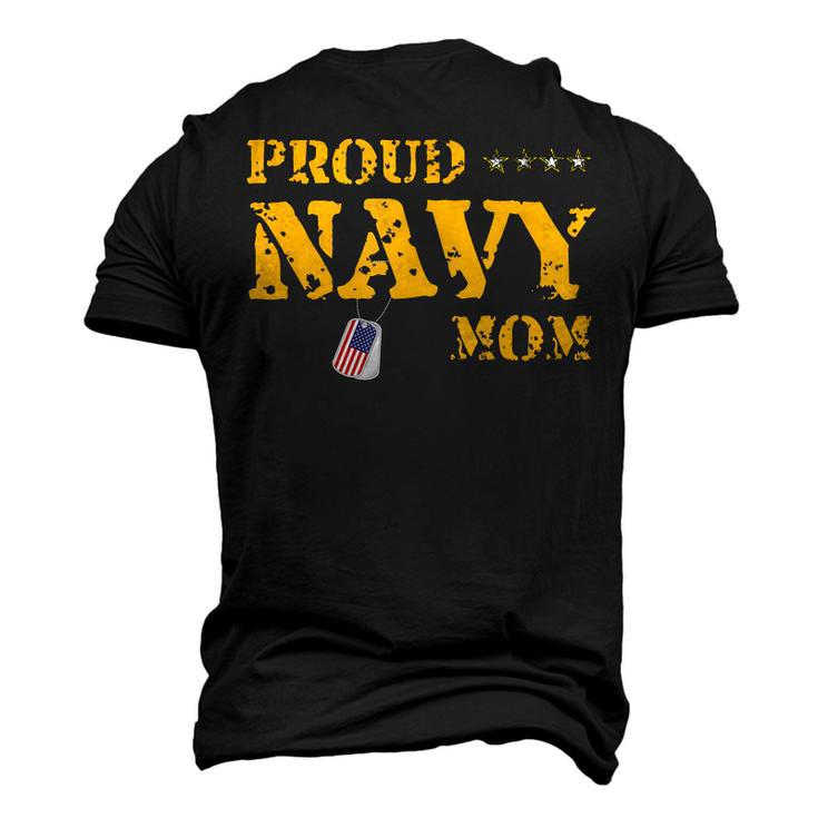 Proud Us Navy Mom American Military Mother Men's 3D T-Shirt Back Print