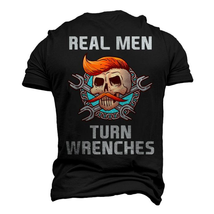 Real Men Turn Wrenches Mechanic Men's 3D T-Shirt Back Print