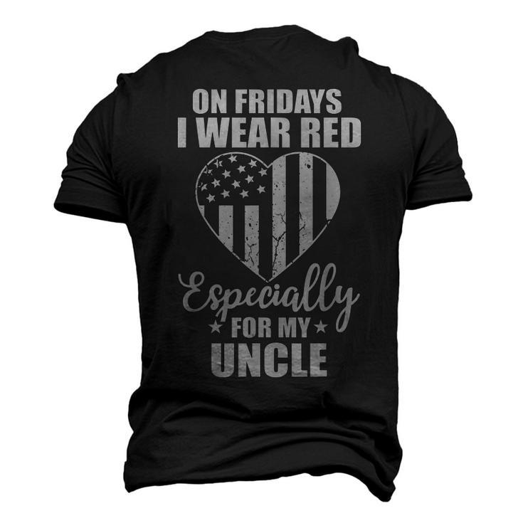 Red Friday For My Uncle Military Troops Deployed Wear Men's 3D T-Shirt Back Print