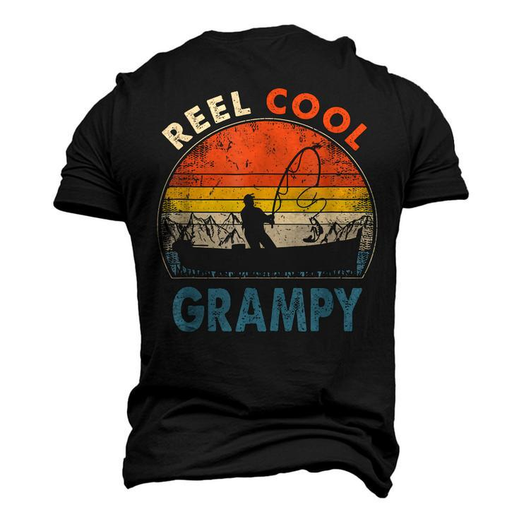 Reel Cool Grampy Fathers Day For Fishing Dad Men's 3D T-Shirt Back Print