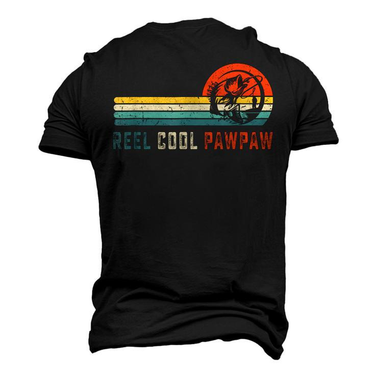 Reel Cool Pawpaw Fishing Dad Fathers Day Fisherman Men's 3D T-Shirt Back Print