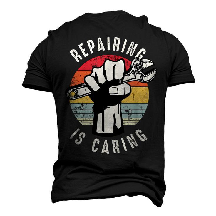 Repairing Is Caring Car Auto Mechanic Handyman Repairman Men's 3D T-Shirt Back Print