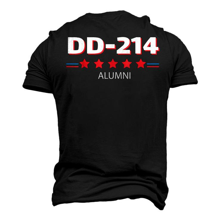 Retro Dd214 Alumni Us Military Veteran American Flag Men's 3D T-Shirt Back Print