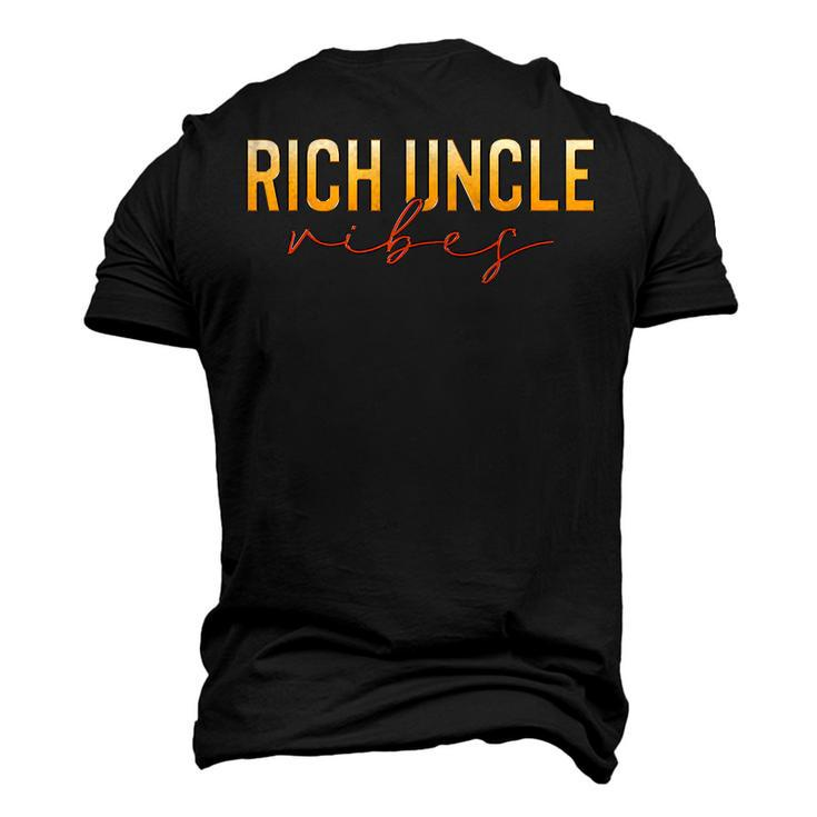 Rich Uncle Vibes Fabulous Uncle Matching Men's 3D T-Shirt Back Print