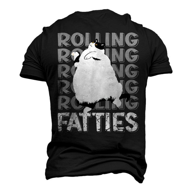 Rolling Fatties Cat Cat Lover Outfit Cat Dad Cat Mom Men's 3D T-Shirt Back Print