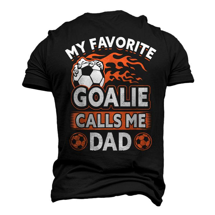 Soccer Player Dad Goalie Father Day Men's 3D T-Shirt Back Print