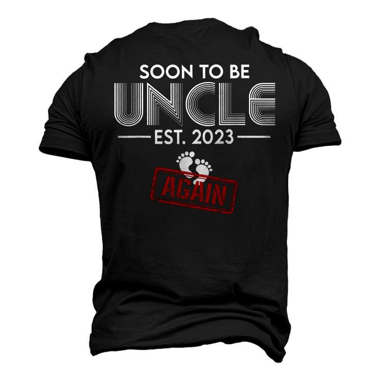 Soon To Be Uncle Again 2023 Gender Reveal Pregnancy Men's 3D T-Shirt Back Print