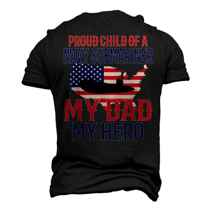 Submariner Submarine Veteran Proud Child Of Navy Submariner Men's 3D T-Shirt Back Print