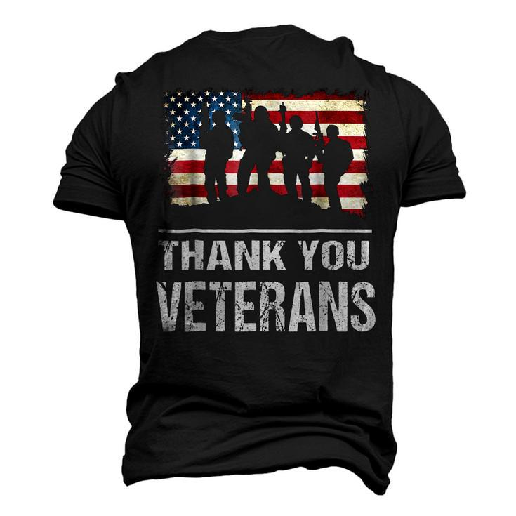 Thank You Military Veterans Veterans Day Men's 3D T-Shirt Back Print