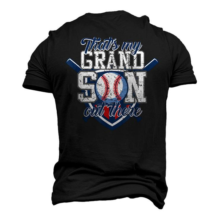 Thats My Grandson Out There Baseball Grandparents Men's 3D T-Shirt Back Print