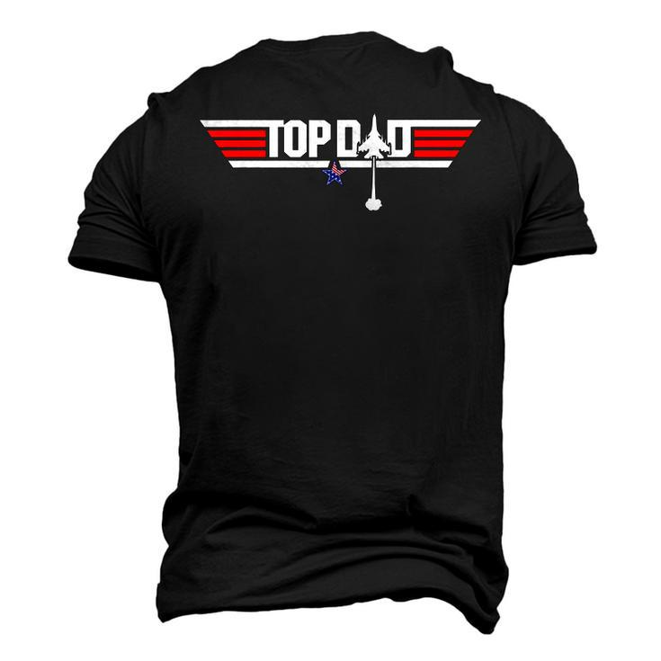 Top Dad Cool 80S 1980S Father Fathers Day Men's 3D T-Shirt Back Print