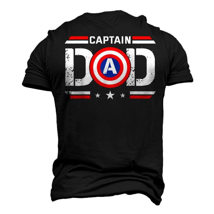Top Vintage Dad Christmas Superhero Fathers Day Birthday Men's 3D T-Shirt Back Print