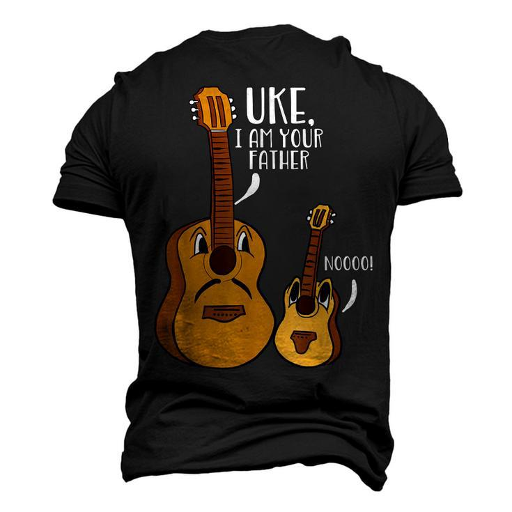 Uke I Am Your Father Ukulele Noo Guitar Musician Pun Men's 3D T-Shirt Back Print