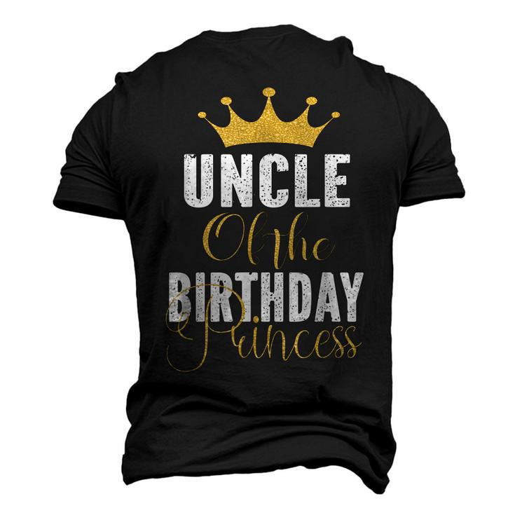 Uncle Of The Birthday Princess Girls Party Men's 3D T-Shirt Back Print