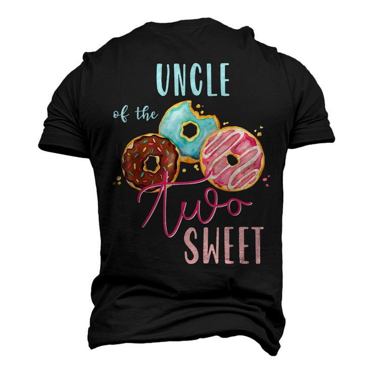 Uncle Sweet Two Donut Birthday Party Theme Girl Men's 3D T-Shirt Back Print