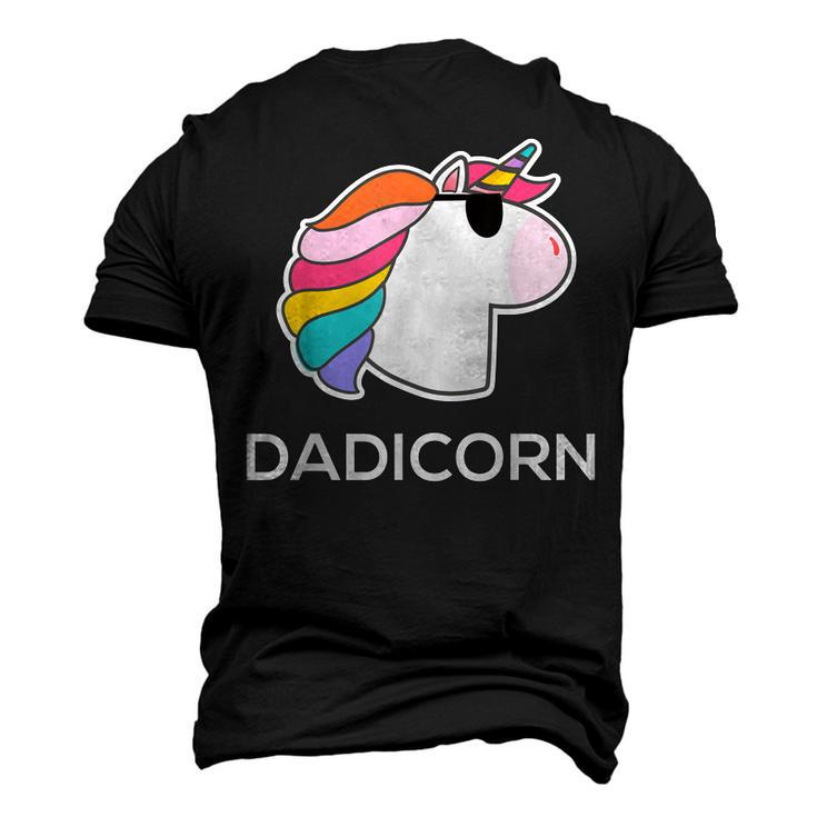 Unicorn Dad Father Dadicorn Men's 3D T-Shirt Back Print