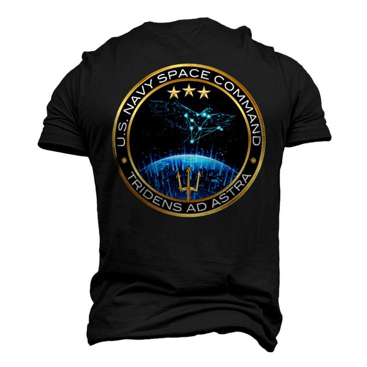 Us Navy Space Command Military Veteran Patch Men's 3D T-Shirt Back Print