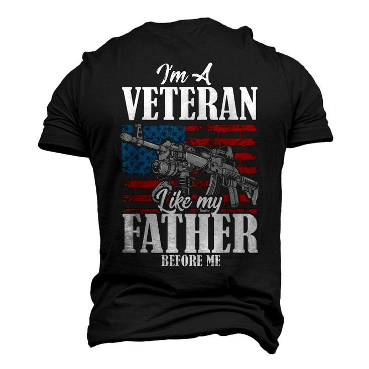 Im A Veteran Like My Father Before Me For Proud Dad Son Men's 3D T-Shirt Back Print