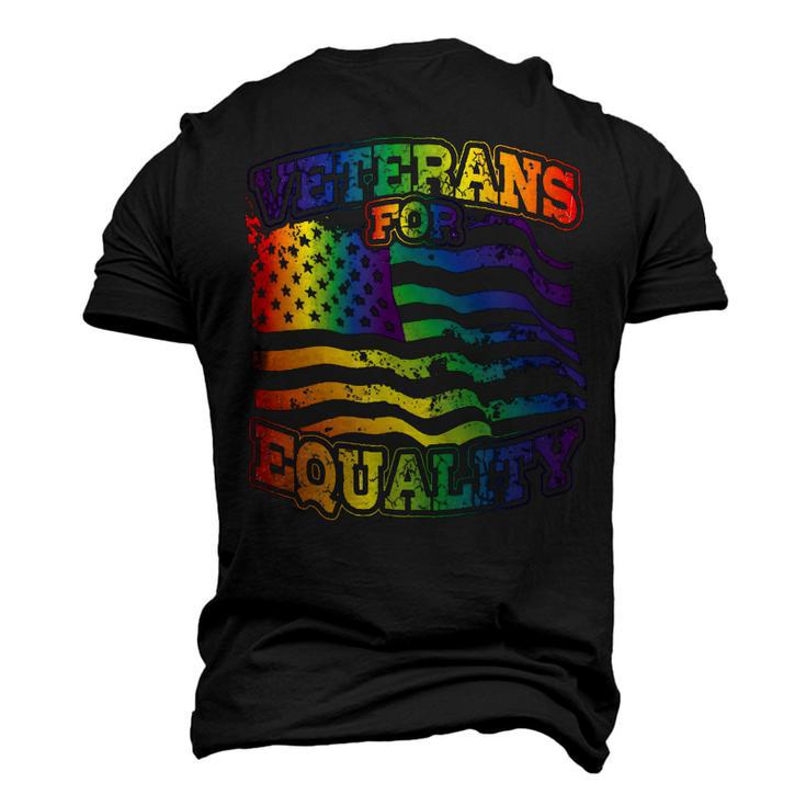 Veterans For Equality For Military Supporting Lgbtq Graphics Men's 3D T-Shirt Back Print
