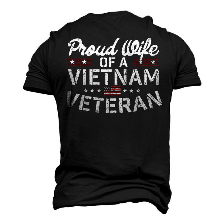Vietnam Veteran Military Wife Proud Memorial Men's 3D T-Shirt Back Print