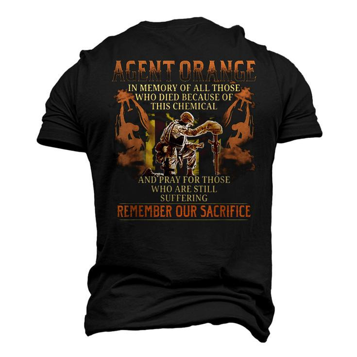 Vietnam War Orange Agent Remember Our Sacrifice Veteran Men's 3D T-Shirt Back Print