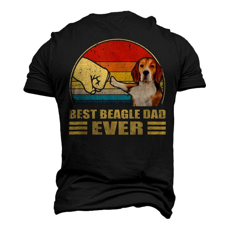 Vintage Best Beagle Dad Ever Bump Fit Dog Lover Men's 3D T-shirt Back Print