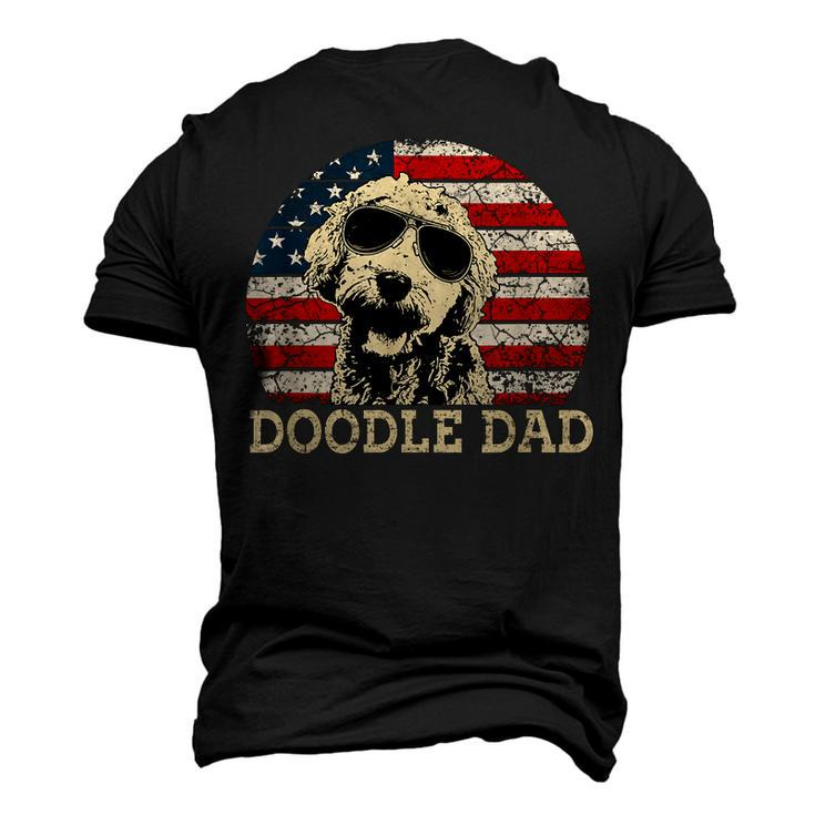 Vintage Doodle Dad Aussie Doodle & Goldendoodle Men's 3D T-Shirt Back Print