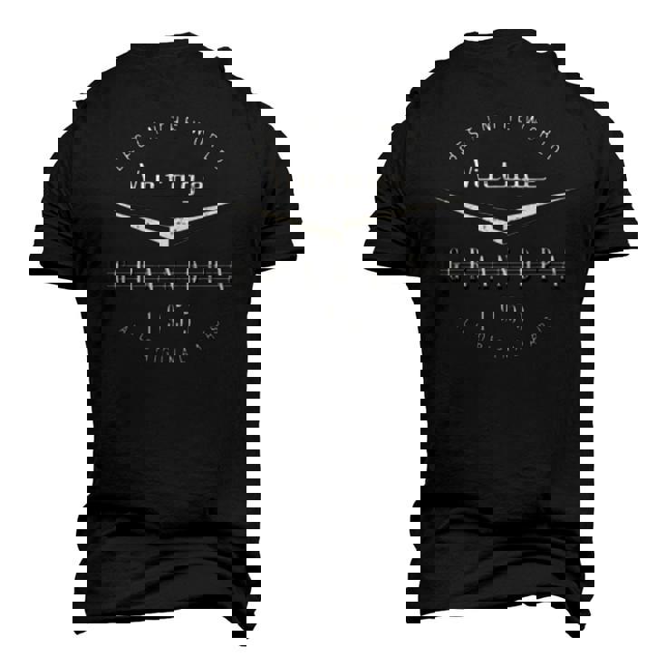 Vintage Grandpa Automotive 1955 Men's 3D T-Shirt Back Print