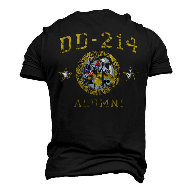 Vintage Us Army Veteran Dd214 Alumni Retro Dd214 Men's 3D T-Shirt Back Print