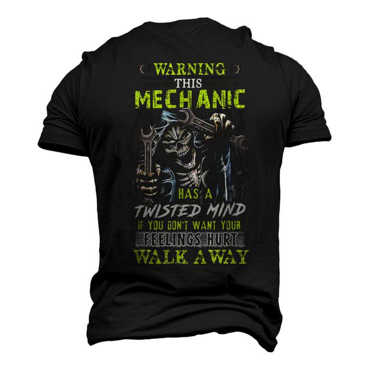 Warning This Mechanic Has A Twisted Mind If You Dont Want Men's 3D T-Shirt Back Print