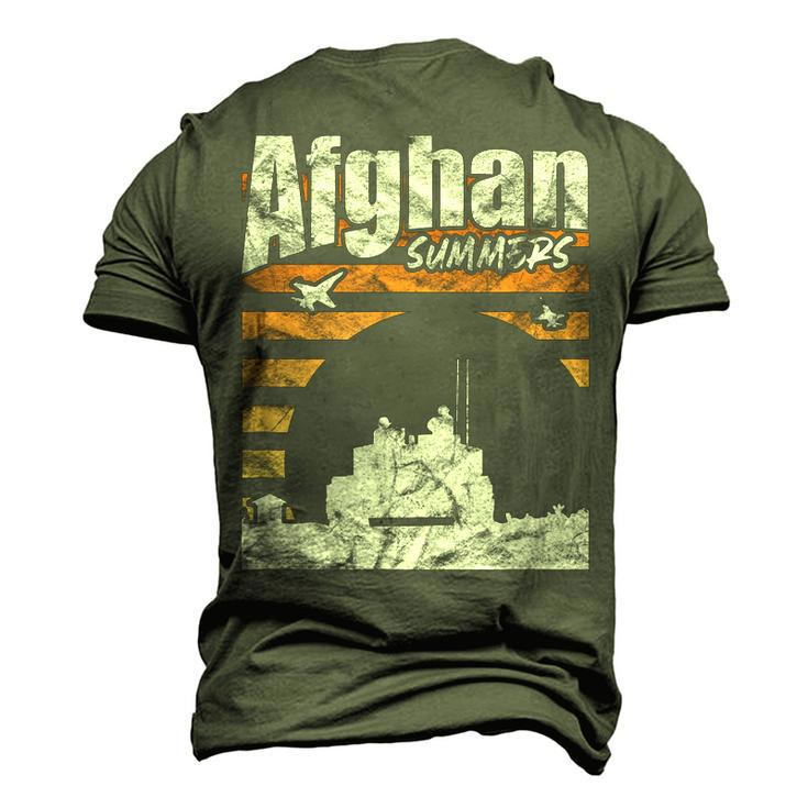 Afghan Summers Afghanistan Veteran Army Military Vintage Men's 3D T-Shirt Back Print