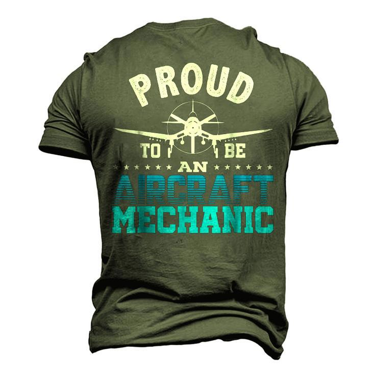 Aircraft MechanicAirplane Aviation Engineer Men's 3D T-Shirt Back Print