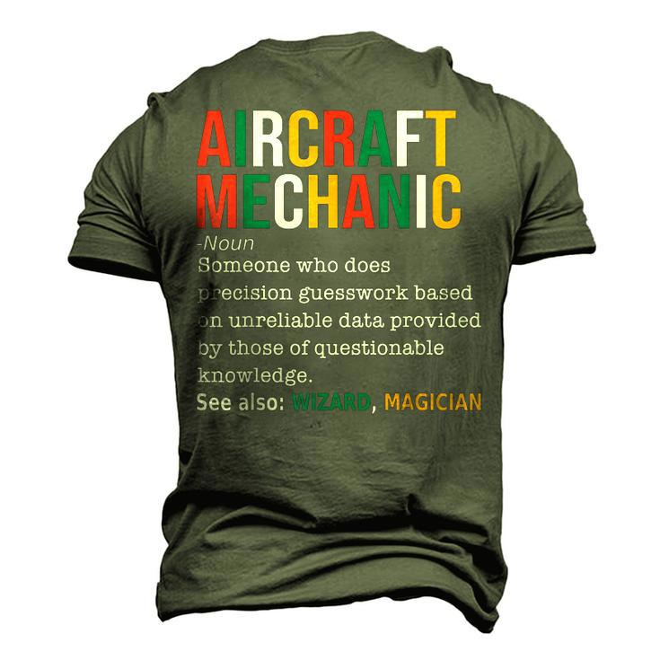 Aircraft Mechanic Definition Noun Definition Men's 3D T-Shirt Back Print