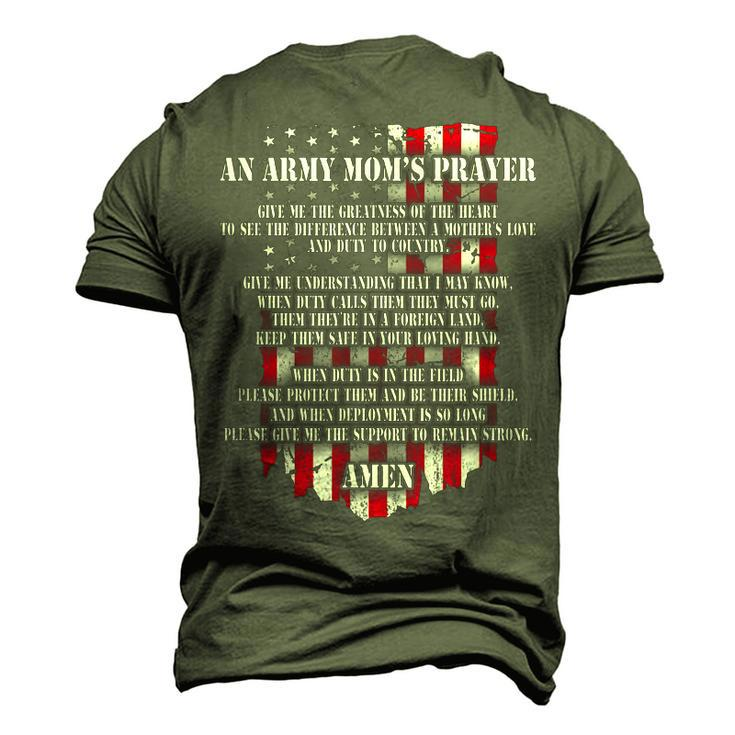 An Army Moms Prayer Red Friday Military Mom Army Mom Men's 3D T-Shirt Back Print