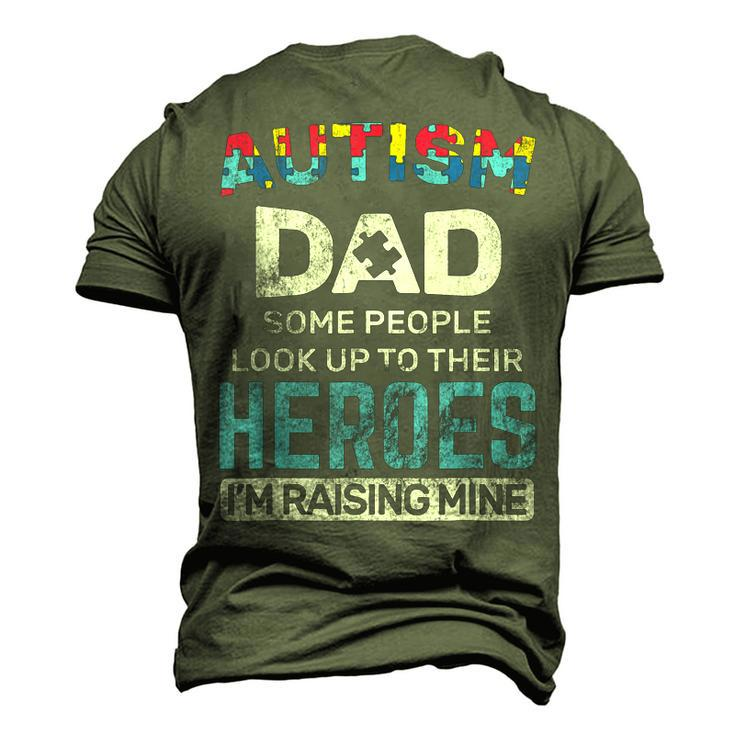 Autism Dad Autism Awareness Autistic Spectrum Asd Men's 3D T-Shirt Back Print