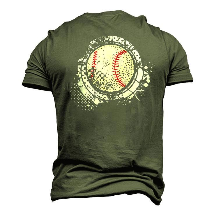 Baseball Dad Mom Sports Lover Baseball Game Day Vibes Men's 3D T-Shirt Back Print