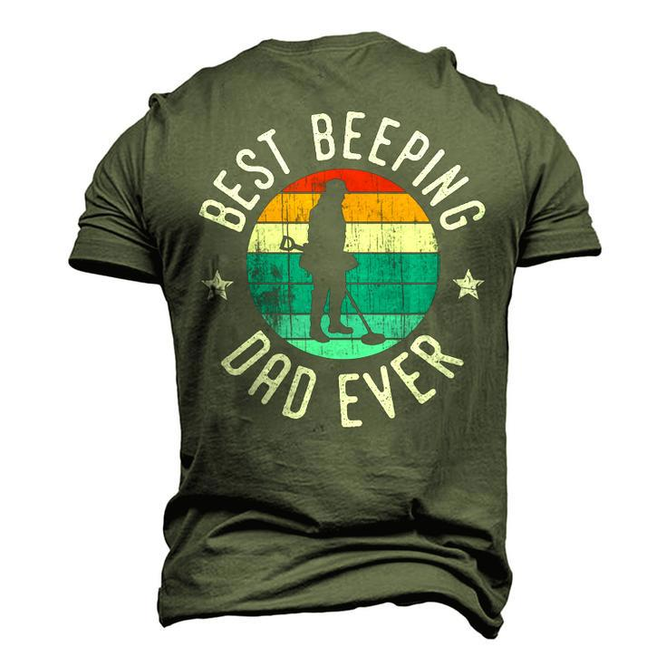 Best Beeping Dad Ever Fathers Day Metal Detecting Men's 3D T-shirt Back Print