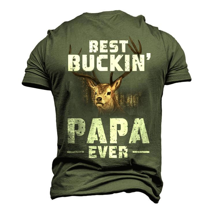 Best Buckin Papa Ever Deer Hunting Hunter Men Dad Men's 3D T-shirt Back Print