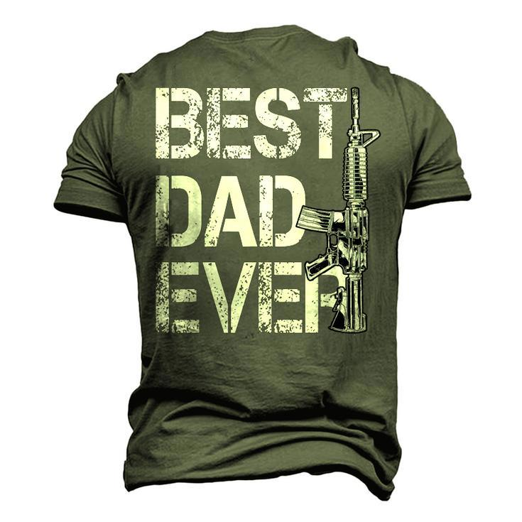 Best Dad Ever Pro Gun Fathers Day Men's 3D T-shirt Back Print
