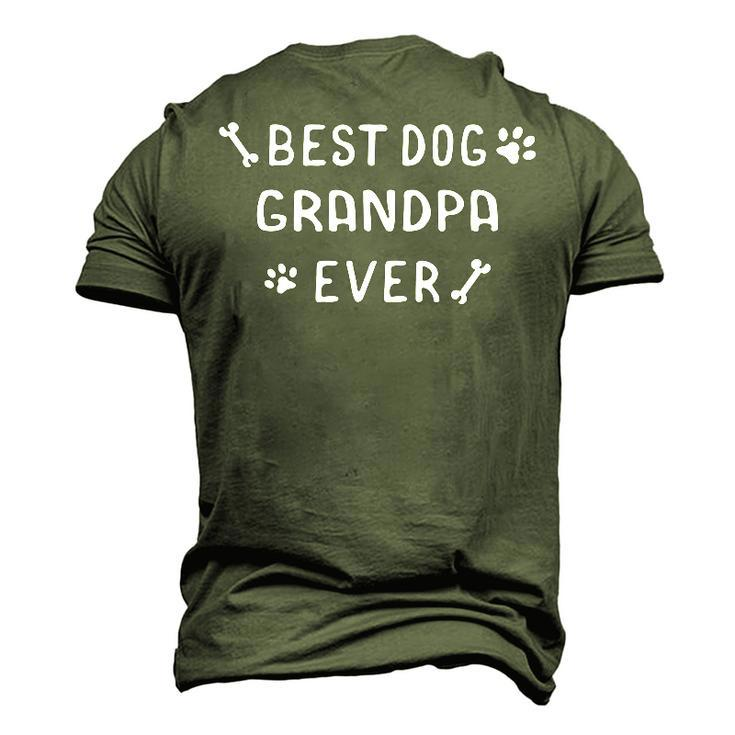 Best Dog Grandpa Ever Dog Owner Puppy Breeder Grandfather Men's 3D T-shirt Back Print