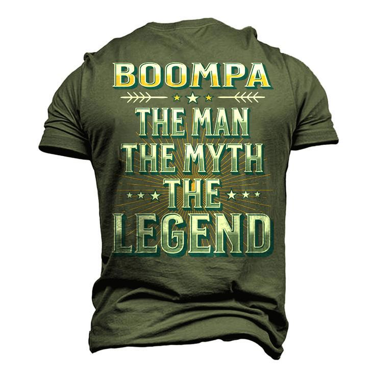 Boompa The Man The Myth The Legend Fathers Day Grandad Men's 3D T-shirt Back Print