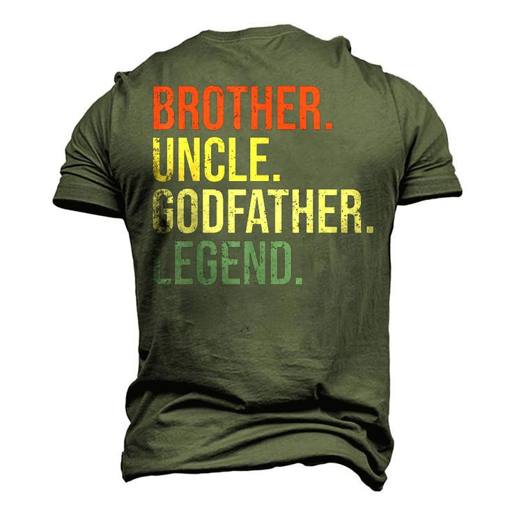 Brother Uncle Godfather Legend Fun Best Uncle Men's 3D T-Shirt Back Print