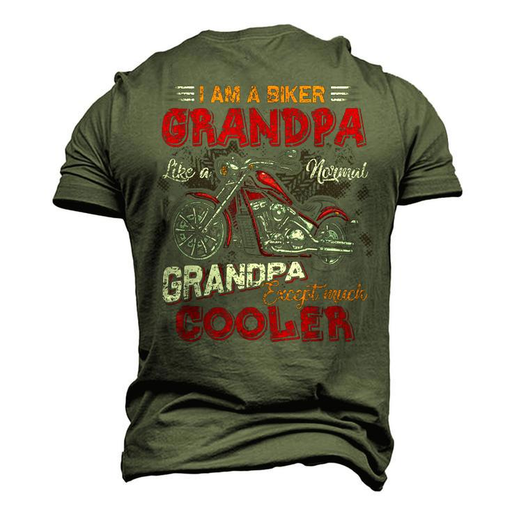 Car Bike Motorcycle Lover I Am A Cool Biker Grandpa Men's 3D T-Shirt Back Print