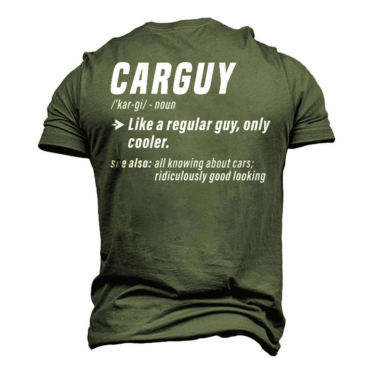 Carguy Definition Sport Car Lover Car Mechanic Men's 3D T-Shirt Back Print