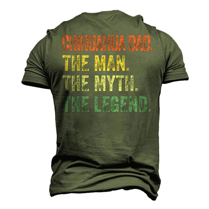 Chihuahua Dad The Man Myth Legend Retro Men's 3D T-shirt Back Print