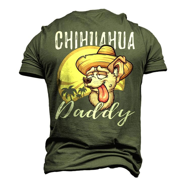 Chihuahua Daddy Dog Dad Father Men's 3D T-Shirt Back Print
