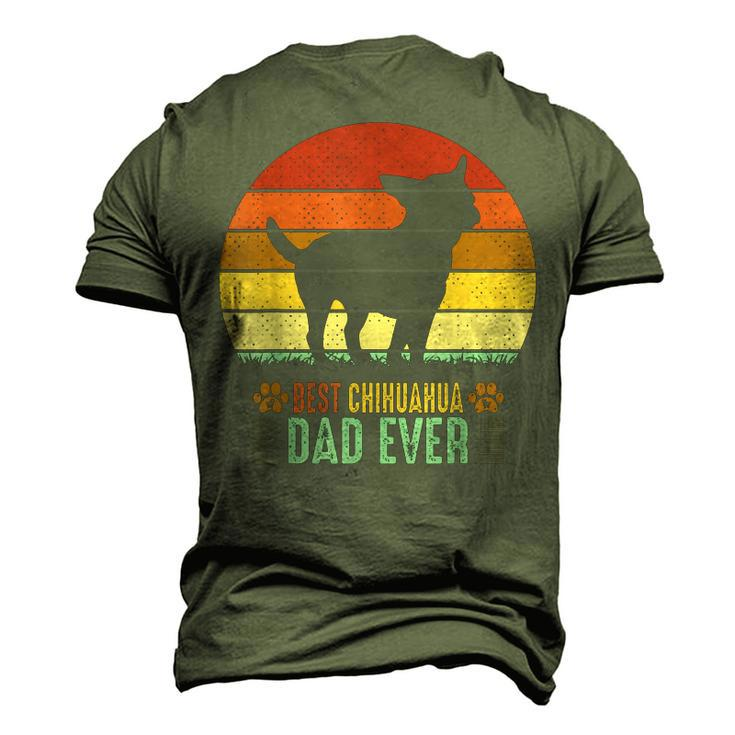 Chihuahua Dog Dad Fathers Day Best Chihuahua Dad Ever Men's 3D T-shirt Back Print