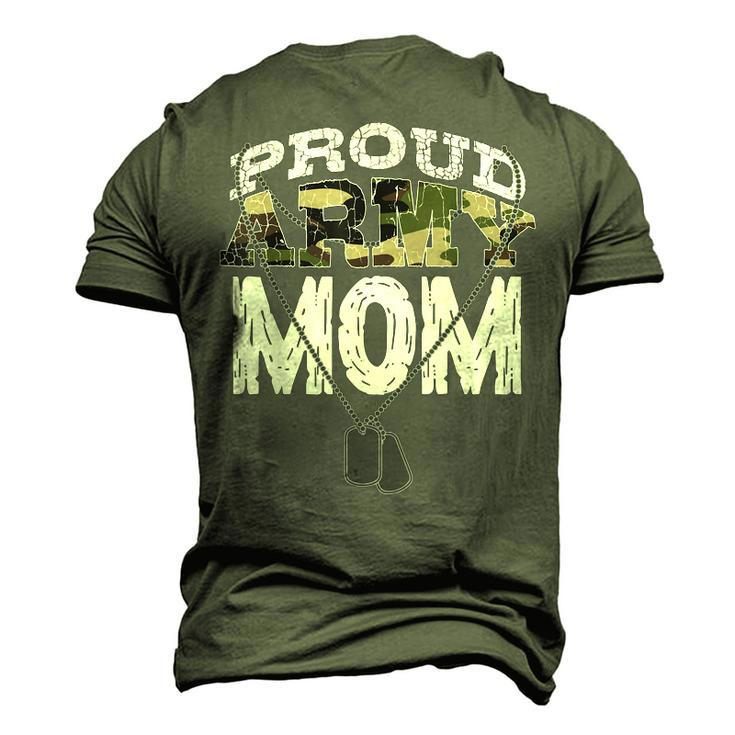 Cool Proud Army Mom Mommies Military Camouflage Men's 3D T-Shirt Back Print